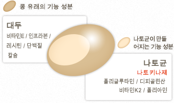 낫토의 끈적거림이 함유된 나토키나제