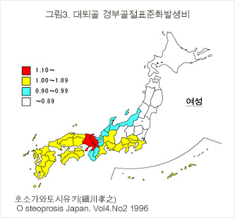그림3. 대퇴골 경부골절표준화발생비