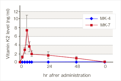 MK-4와 MK-7의 흡수효율 차이점